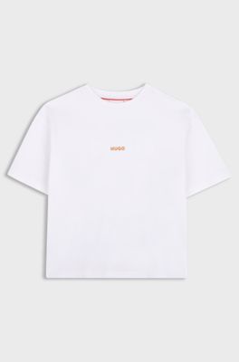 Kids' rear-graphic T-shirt, White