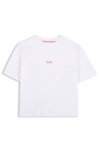 Kids' rear-graphic T-shirt, White