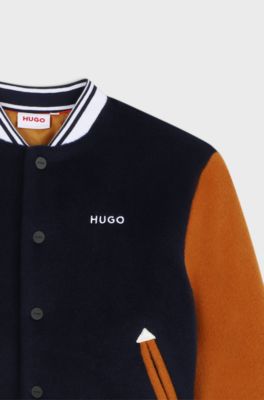Giacca in peluche per bambini, Blu scuro