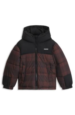 Kids' padded jacket, Dark Brown