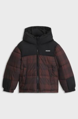Kids' padded jacket, Dark Brown