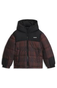 Kids' padded jacket, Dark Brown