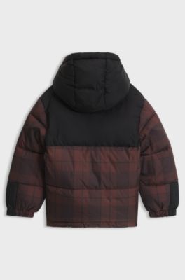 Kids' padded jacket, Dark Brown