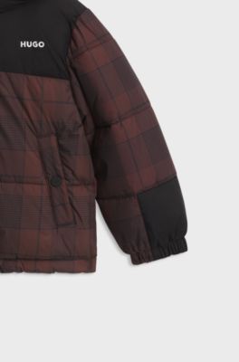 Kids' padded jacket, Dark Brown