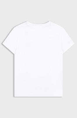Kids-T-Shirt aus Baumwolle, Wei&szlig;