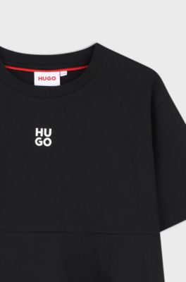 Kids' cotton T-shirt, Black