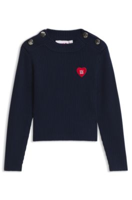 Kids' knitted sweater, Dark Blue