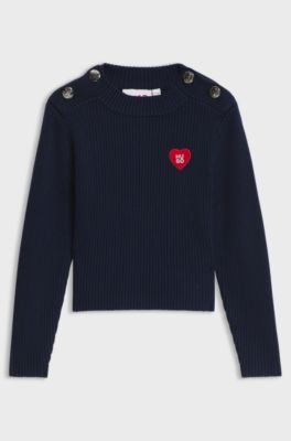 Kids' knitted sweater, Dark Blue