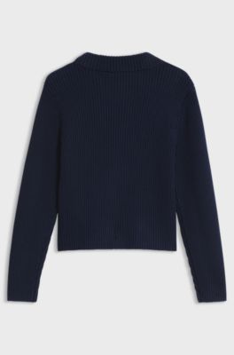 Kids' knitted sweater, Dark Blue