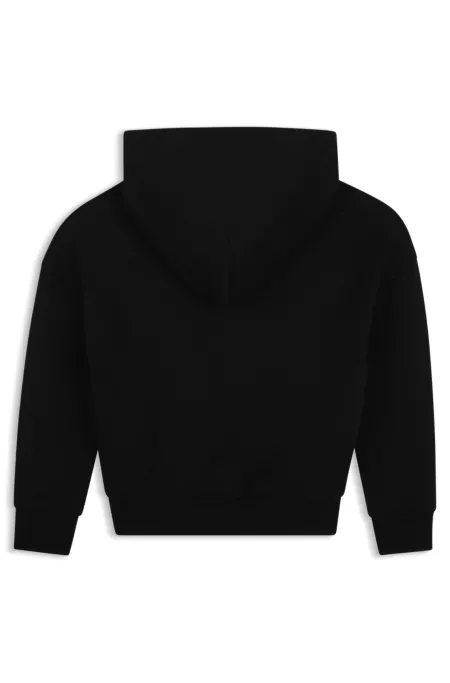 Kids-Hoodie mit Logo-Aufnäher