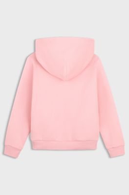 Kinderhoodie met rits, Lichtroze