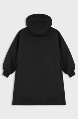 Kids' hooded parka, Black