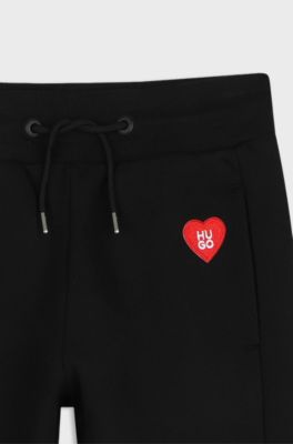 Kids' tracksuit bottoms, Black