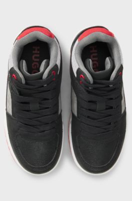 Kids' high-top trainers, Black