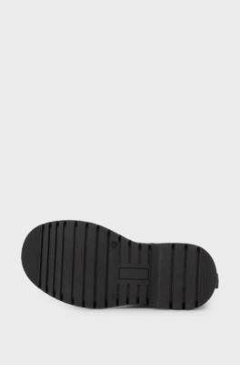 Kids' logo-badge boots, Black