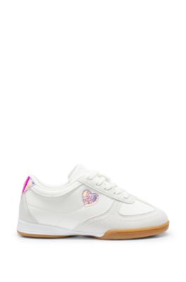 Kids' logo trainers, White