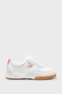Kindersneakers met logo, Wit
