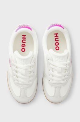 Kindersneakers met logo, Wit