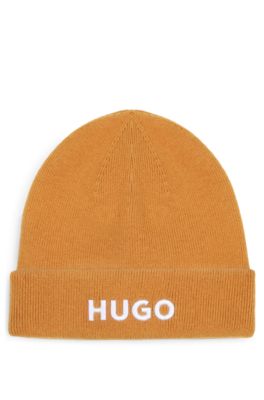 Kids' logo beanie, Dark Orange