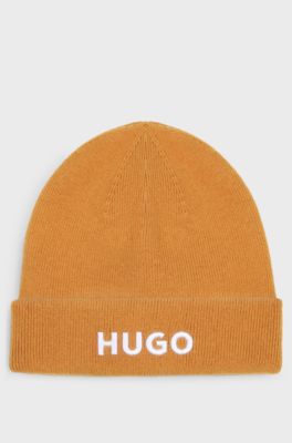 Kids' logo beanie, Dark Orange