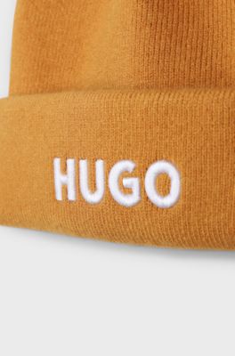 Kids' logo beanie, Dark Orange