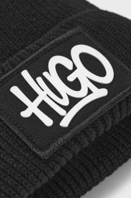 Kids' logo beanie, Black