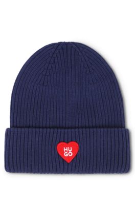 Kids' cotton beanie, Dark Blue