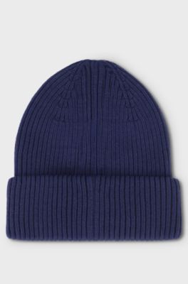 Kids' cotton beanie, Dark Blue