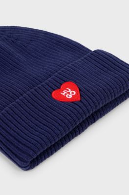Kids' cotton beanie, Dark Blue