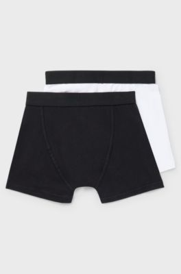 Kids' gift-boxed two-pack of branded boxer shorts, Black