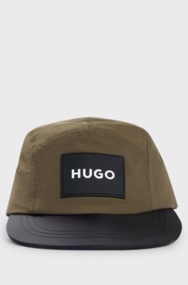 Gorra para ni&ntilde;os con etiqueta con logo de goma, Verde oscuro