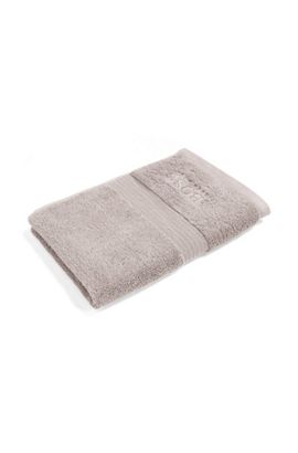 WHITE /SILVER IN ALL SIZES HUGO BOSS LOFT COTTON BATH GUEST TOWELS IN BLACK 