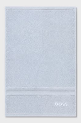 Cotton guest towel with tonal embroidered logo, Light Blue