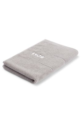 Serviette de toilette en coton avec logo brodé