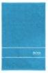Finest Egyptian cotton guest towel with logo border, Blue
