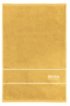Finest Egyptian cotton guest towel with logo border, Yellow