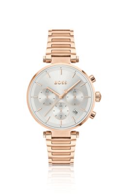 Gold-tone watch with T-bar case, Gold