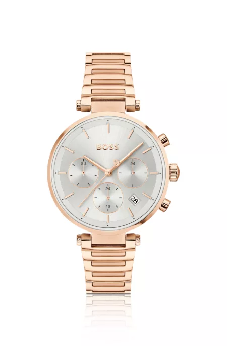 Gold-tone watch with T-bar case