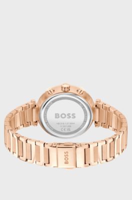 Rose-gold-tone T-bar watch, Gold