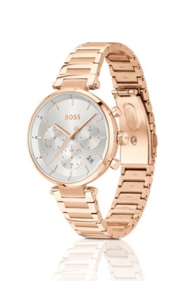 Gold-tone watch with T-bar case, Gold