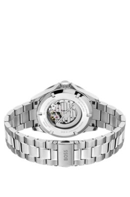 TROPER AUTOMATIC Stainless-steel watch with Japanese automatic movement, Silver