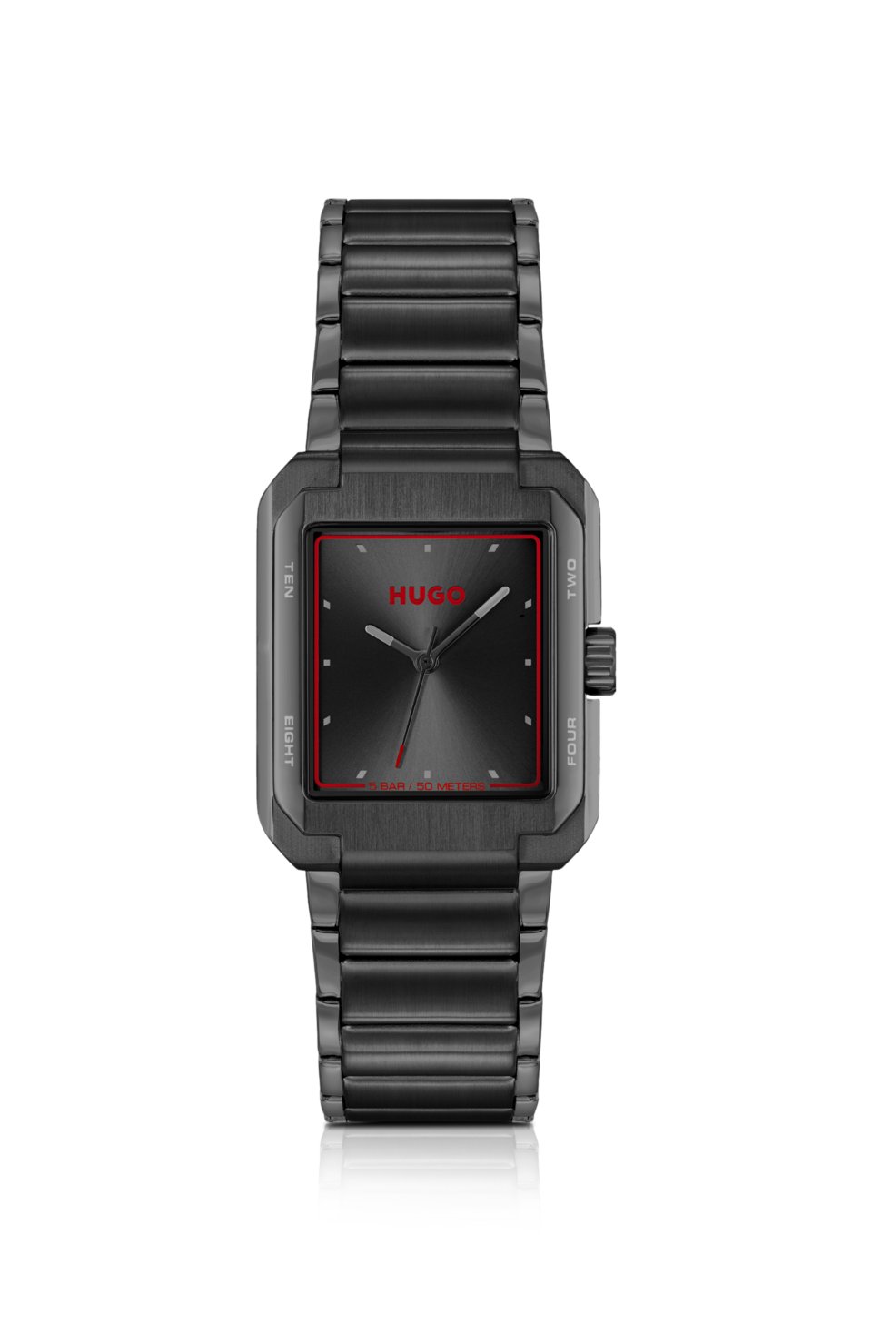 Black-steel watch