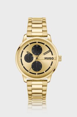 Black and gold-tone watch, Gold