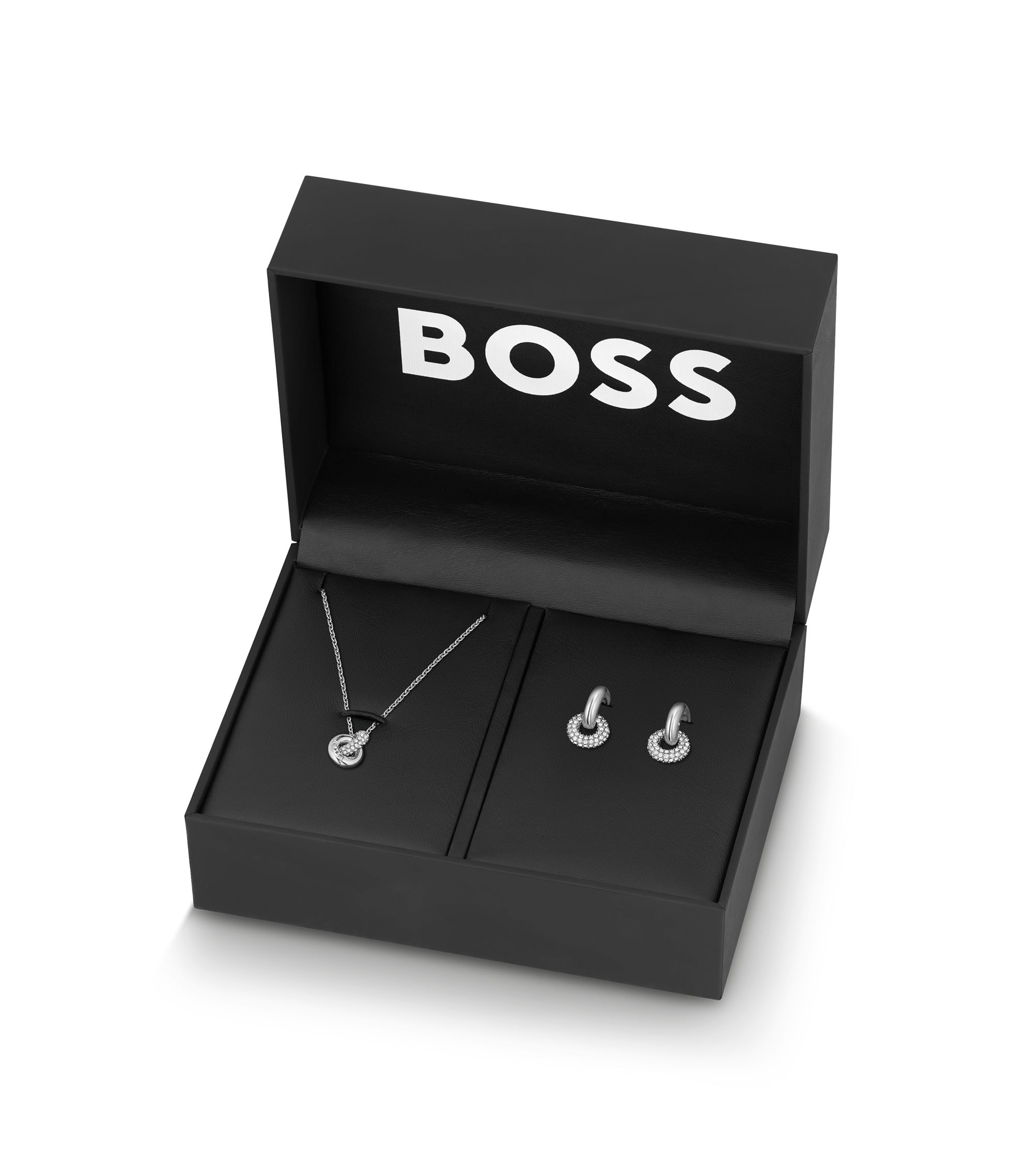 Set aus Halskette und Ohrringen in Geschenkbox