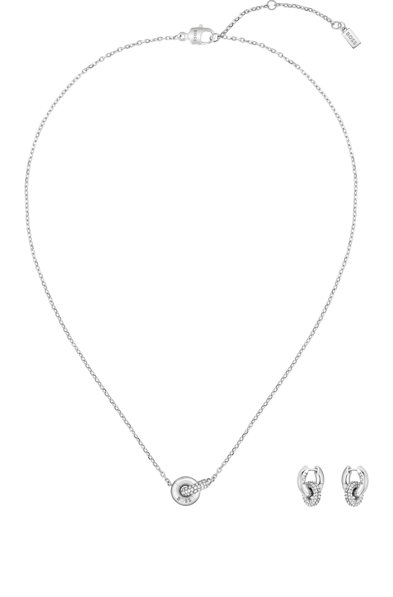 Boss Gift-boxed necklace and earrings set halsband dam – bild 3