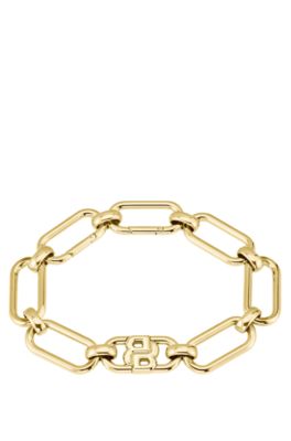 Gold-tone bracelet with Double B monogram, Gold tone