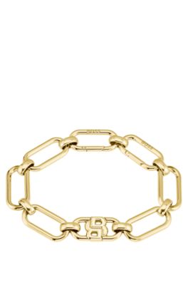 Gold-tone bracelet with Double B monogram, Gold tone