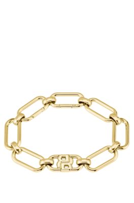 Gold-tone bracelet with Double B monogram, Gold tone