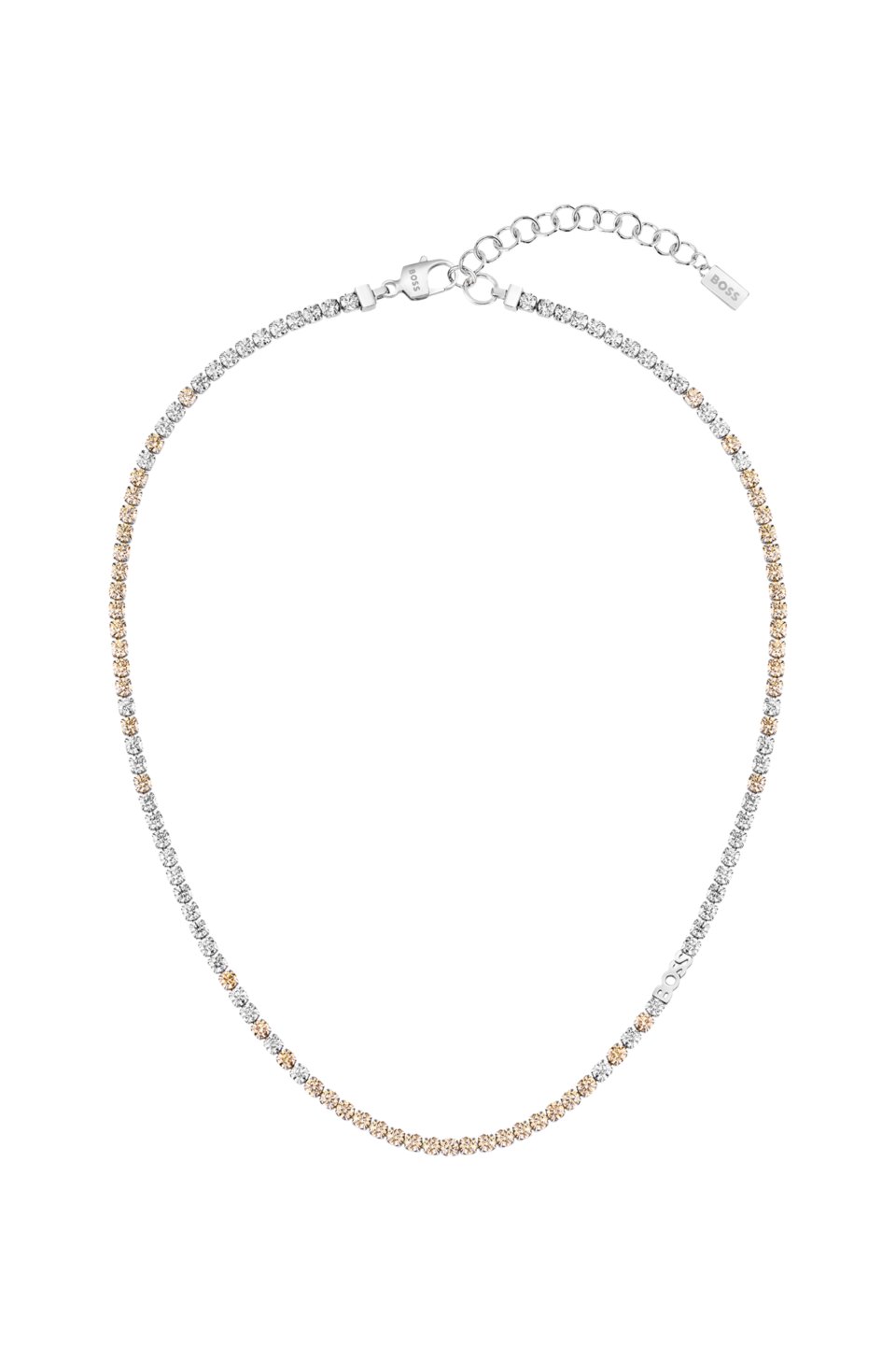 Mixed-crystal necklace