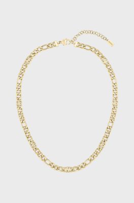 Double-B chain necklace, Gold tone